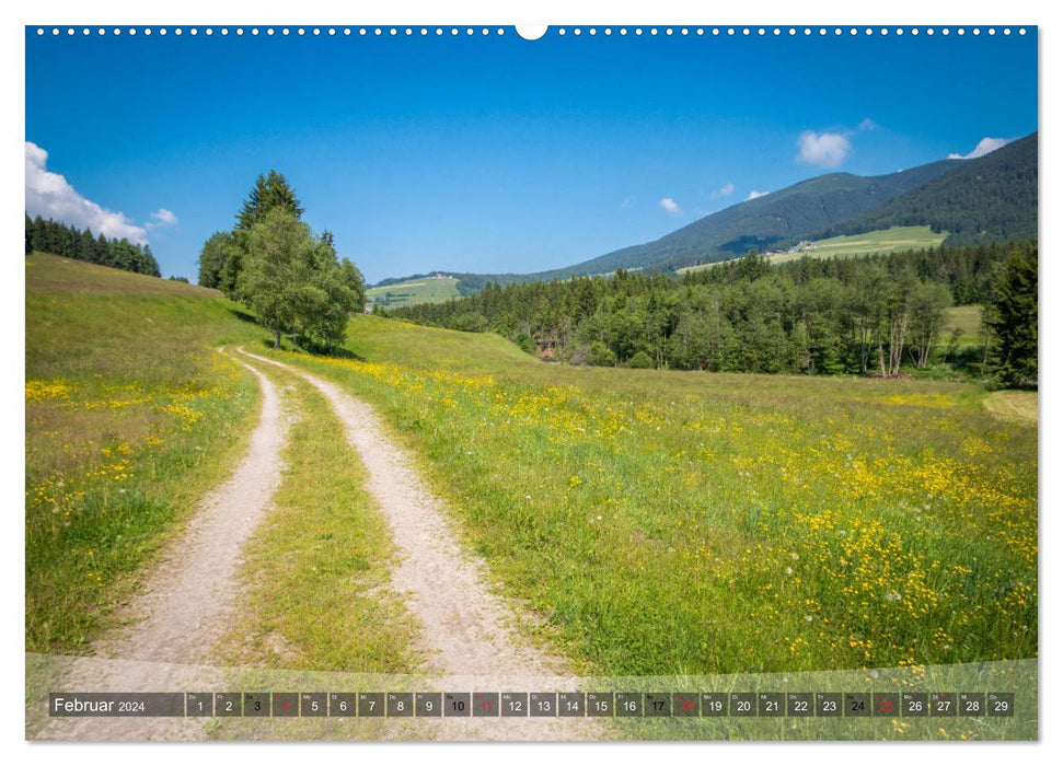 Pustertal im Osten Südtirols (CALVENDO Wandkalender 2024)