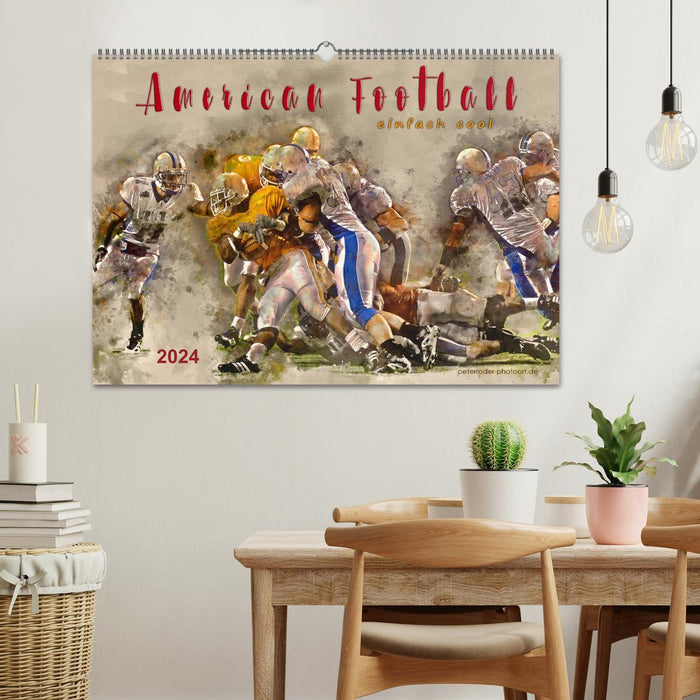 Football américain - tout simplement cool (calendrier mural CALVENDO 2024) 