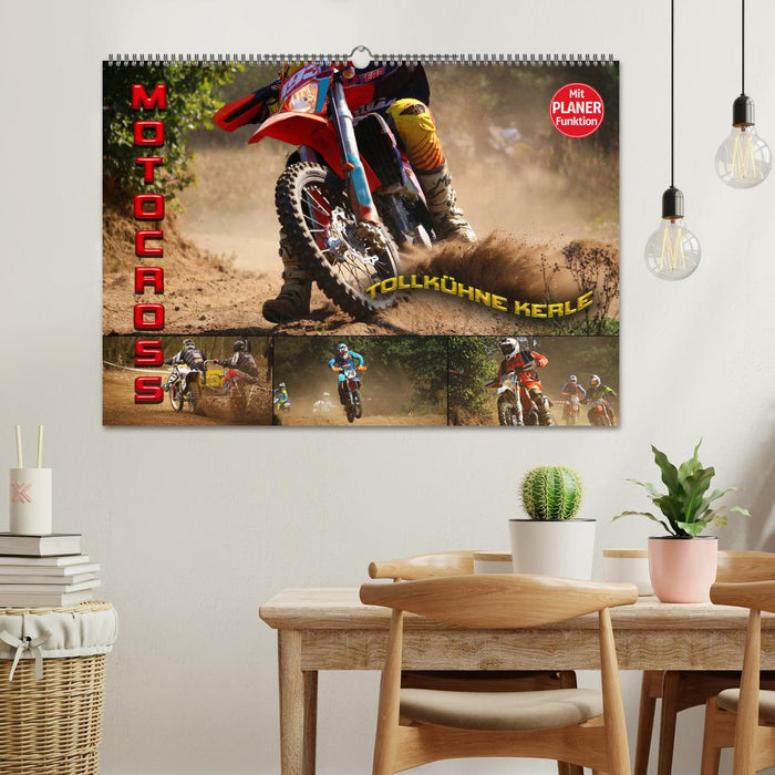 Motocross - les gars audacieux (Calendrier mural CALVENDO 2024) 