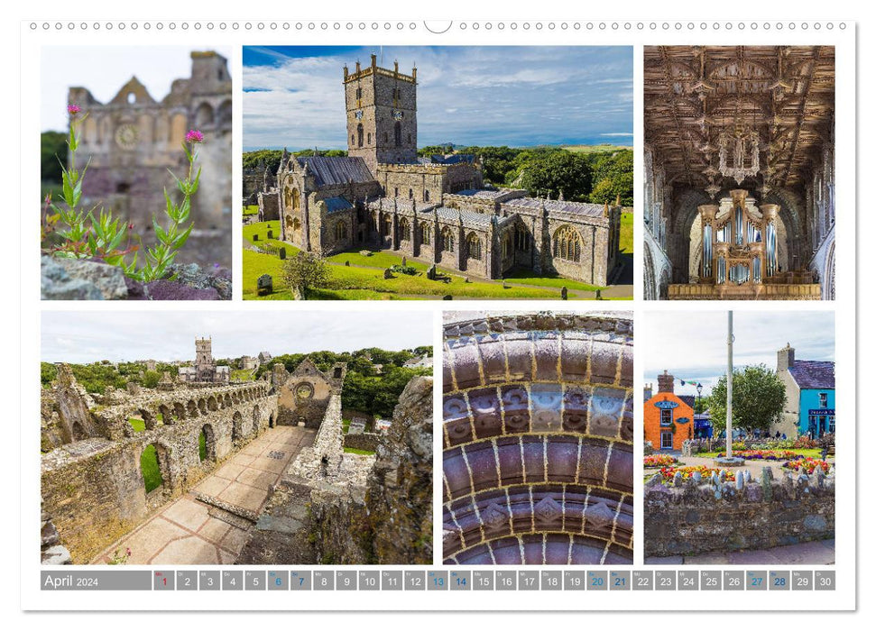 Envie du Pays de Galles – Collages d'un pays (Calendrier mural CALVENDO 2024) 