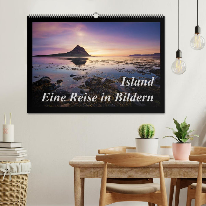 Islande - Un voyage en images (Calendrier mural CALVENDO 2024) 