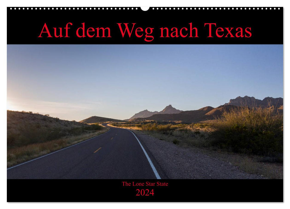 En route vers le Texas (Calendrier mural CALVENDO 2024) 