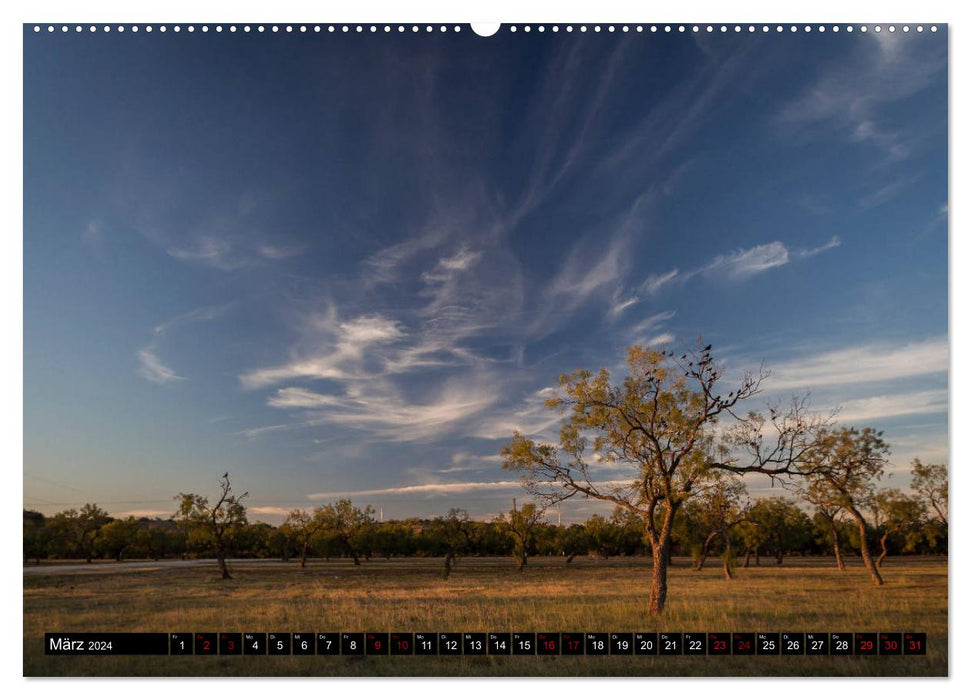 En route vers le Texas (Calendrier mural CALVENDO 2024) 