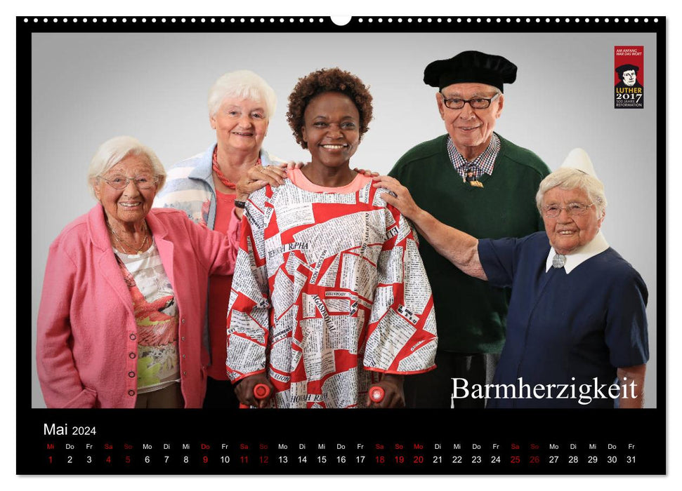 Beauty in old age - words from Martin Luther in pictures (CALVENDO wall calendar 2024) 