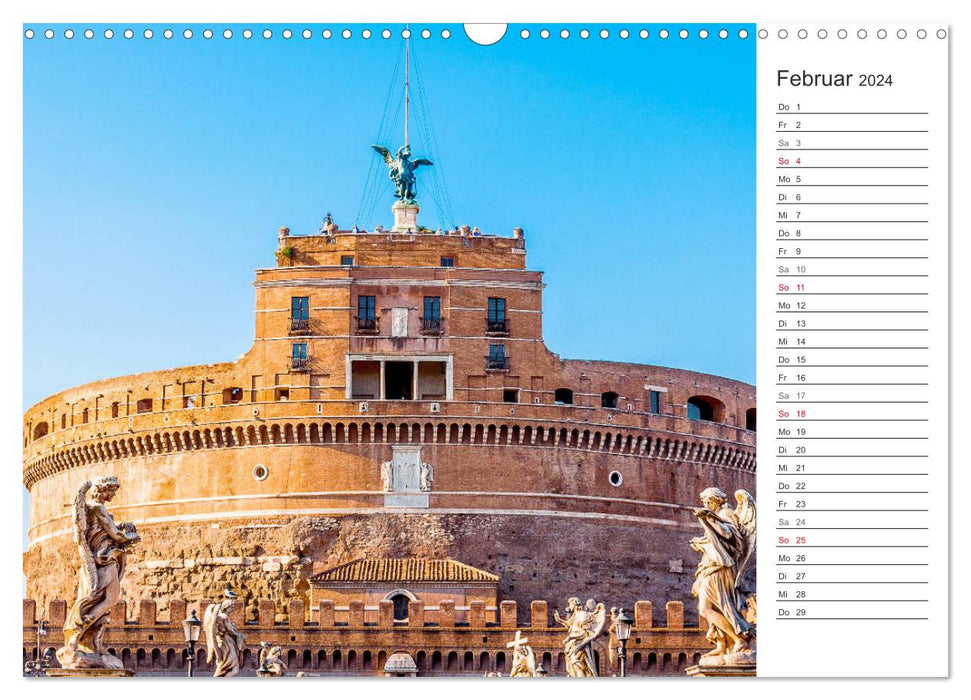 ROME - Une promenade à travers l'histoire (Calendrier mural CALVENDO 2024) 