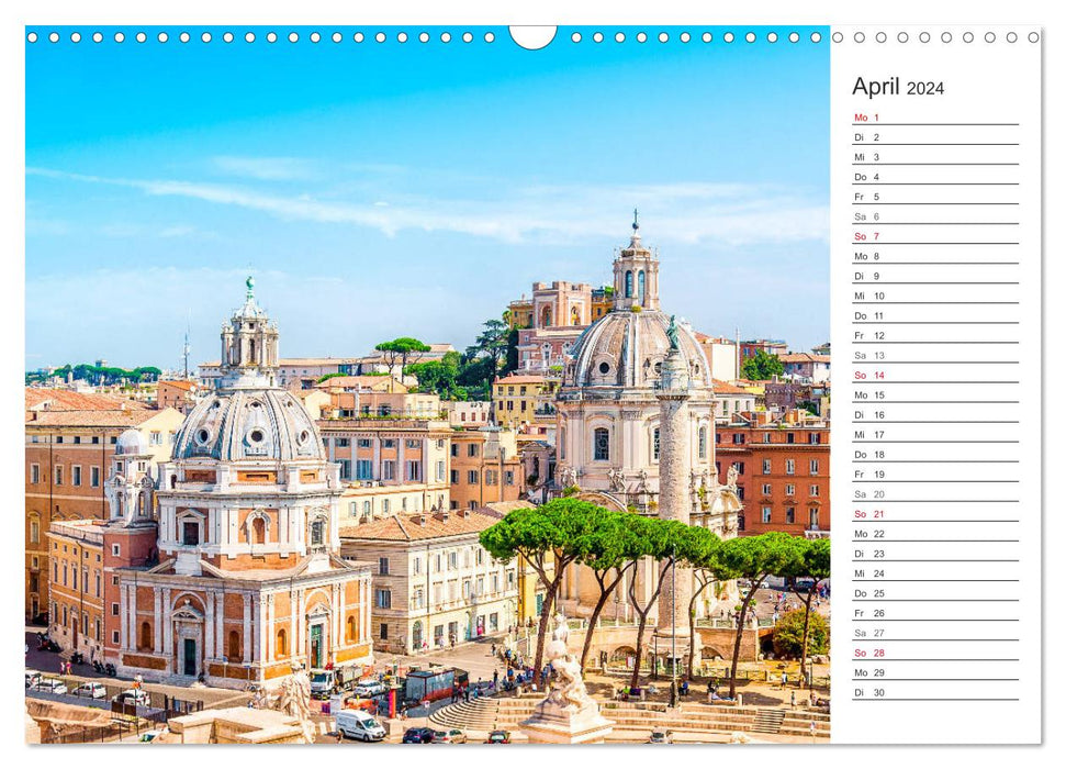 ROME - Une promenade à travers l'histoire (Calendrier mural CALVENDO 2024) 