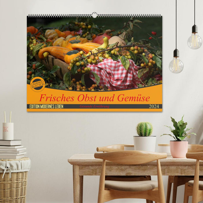 Fresh fruit and vegetables (CALVENDO wall calendar 2024) 