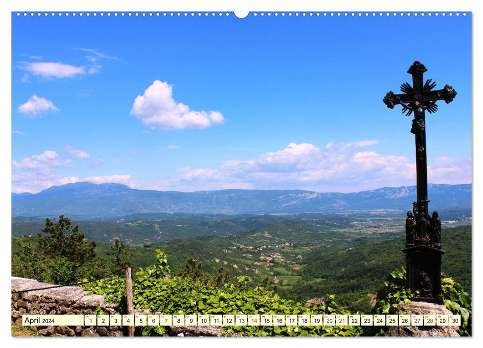 Printemps dans les montagnes d'Istrie (calendrier mural CALVENDO 2024) 