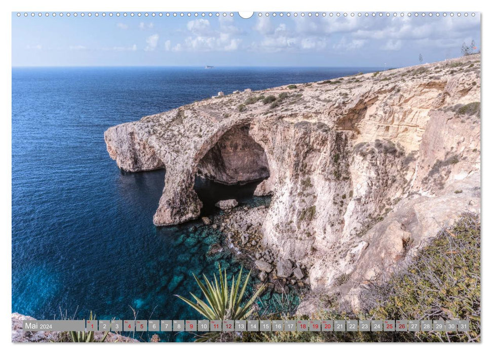 Malta und Gozo Paradies im Mittelmeer (CALVENDO Wandkalender 2024)