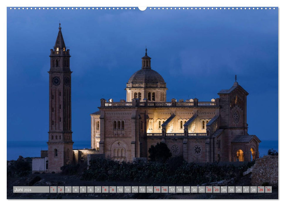 Malte et Gozo paradis en Méditerranée (calendrier mural CALVENDO 2024) 