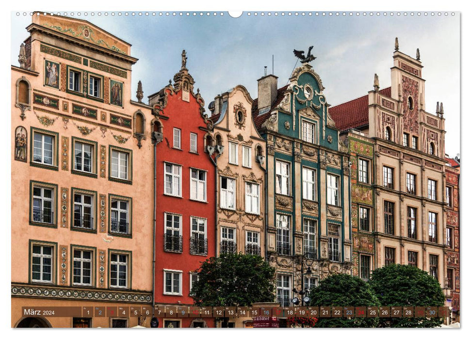 Choses à voir à Gdansk (Calendrier mural CALVENDO 2024) 