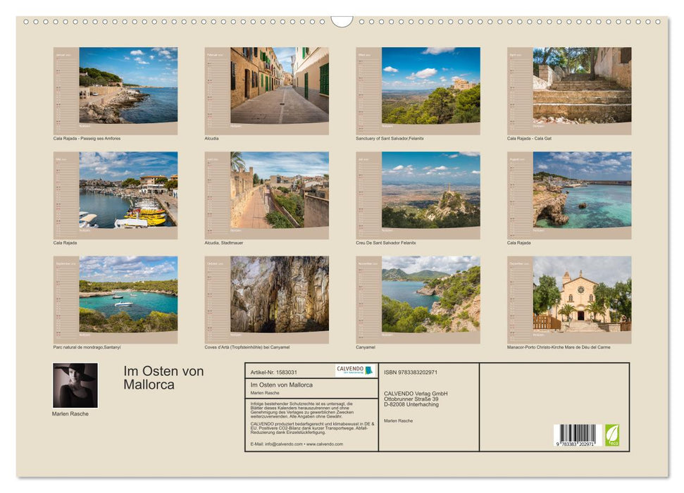 Im Osten von Mallorca (CALVENDO Wandkalender 2024)