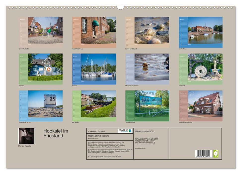 Hooksiel in Friesland (CALVENDO wall calendar 2024) 