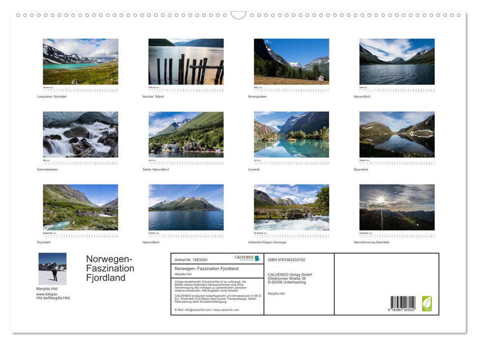 Norwegen - Faszination Fjordland (CALVENDO Wandkalender 2024)