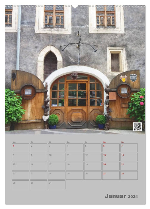 Portes et portails à Pirna (calendrier mural CALVENDO Premium 2024) 