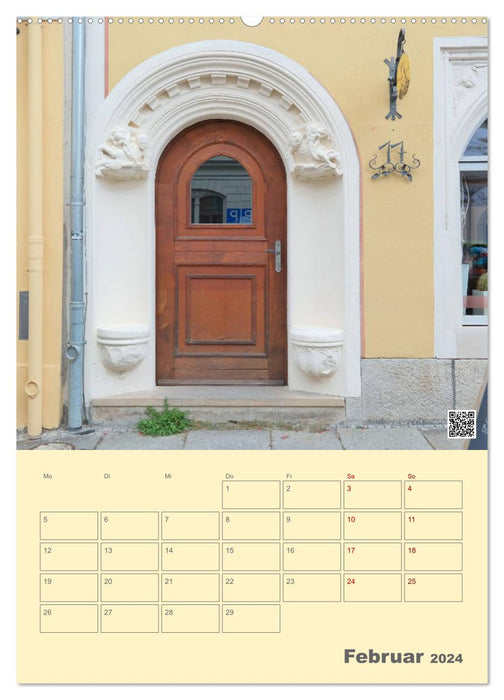 Portes et portails à Pirna (calendrier mural CALVENDO Premium 2024) 