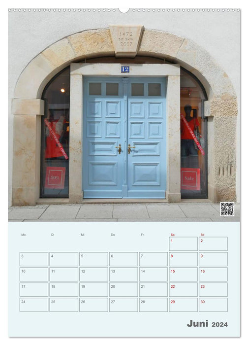 Doors and portals in Pirna (CALVENDO Premium wall calendar 2024) 