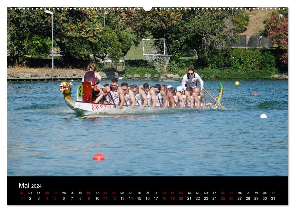 Dragon Boat - MissionRome (CALVENDO Wall Calendar 2024) 