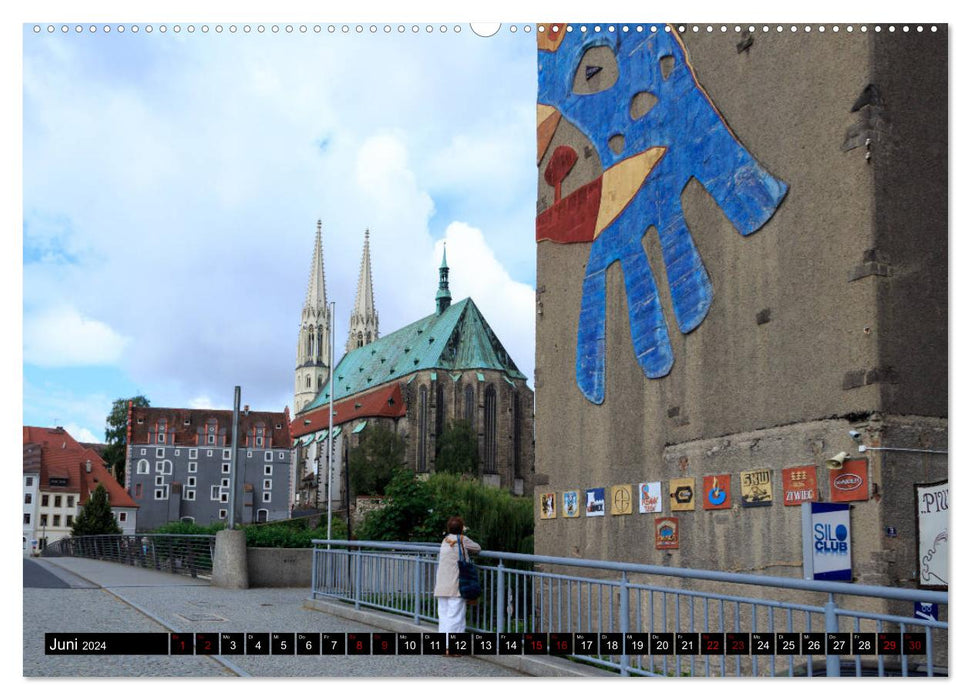 Görlitz - geteilte Stadt an der Neiße (CALVENDO Wandkalender 2024)