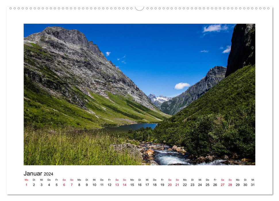 Norvège - Le monde fascinant des fjords (Calendrier mural CALVENDO 2024) 