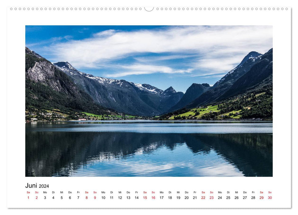 Norvège - Le monde fascinant des fjords (Calendrier mural CALVENDO 2024) 