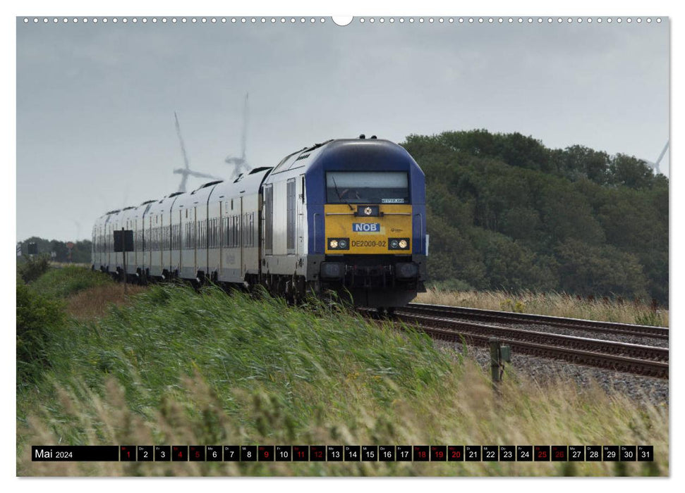 Die Marschbahn (CALVENDO Wandkalender 2024)