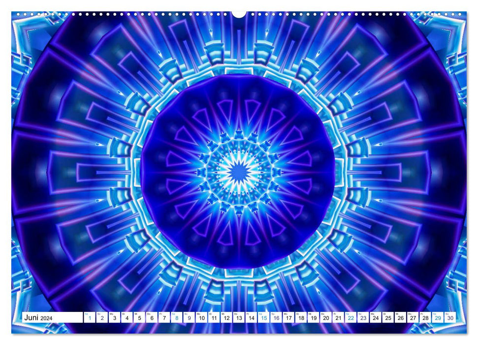Energie-Mandalas in blau (CALVENDO Wandkalender 2024)