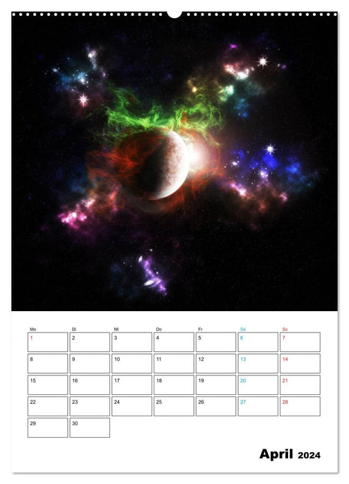 In space (CALVENDO wall calendar 2024) 