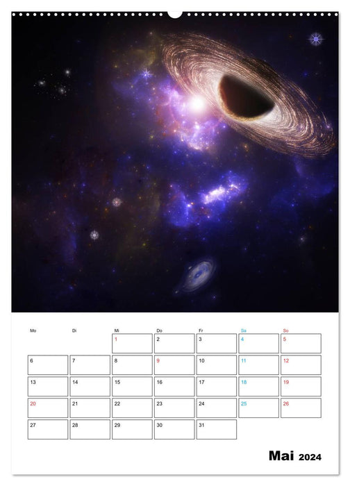 In space (CALVENDO wall calendar 2024) 