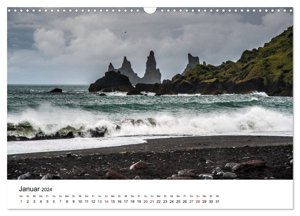 Iceland - rough beauty to fall in love with (CALVENDO wall calendar 2024) 
