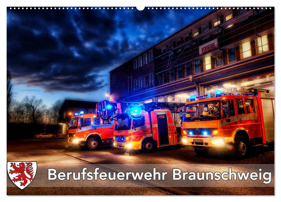 Berufsfeuerwehr Braunschweig (CALVENDO Wandkalender 2024)