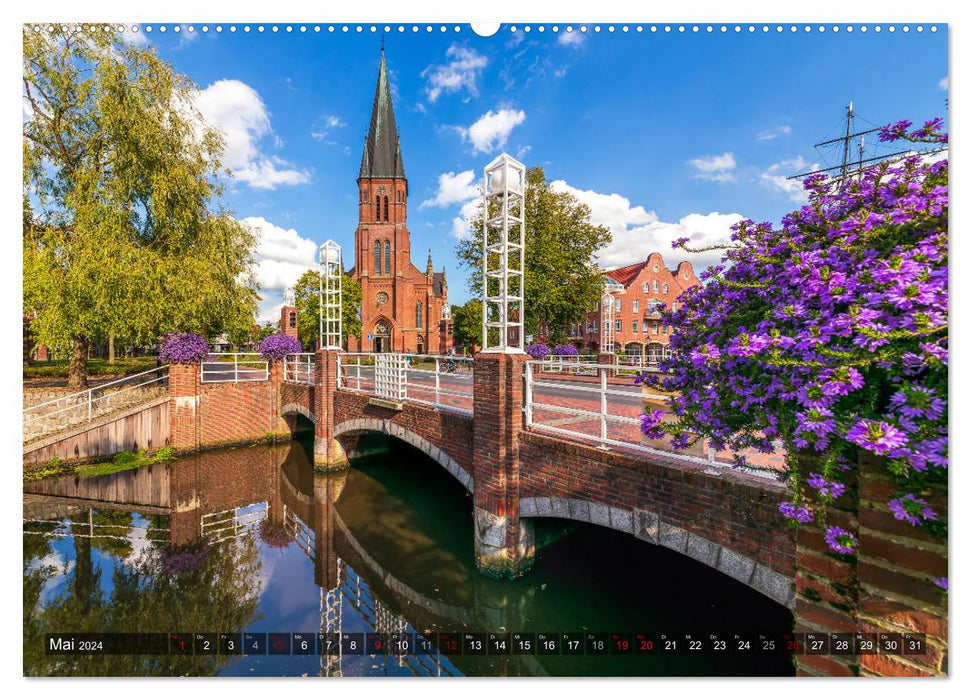 Papenburg - Venice of the North (CALVENDO Premium Wall Calendar 2024) 