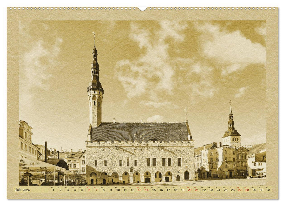 The Baltics - A calendar in newspaper style (CALVENDO Premium Wall Calendar 2024) 