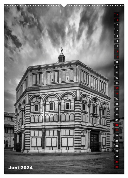 FLORENCE BLACK AND WHITE (CALVENDO wall calendar 2024) 