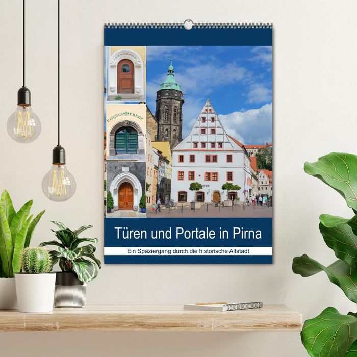 Portes et portails à Pirna (calendrier mural CALVENDO 2024) 