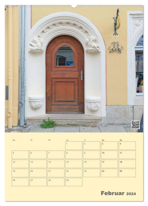 Portes et portails à Pirna (calendrier mural CALVENDO 2024) 