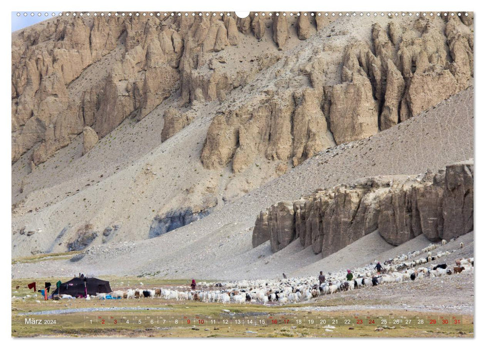 Ladakh dans l'Himalaya indien - terre nomade du Changthang - Bergweh ® (Calendrier mural Premium CALVENDO 2024) 