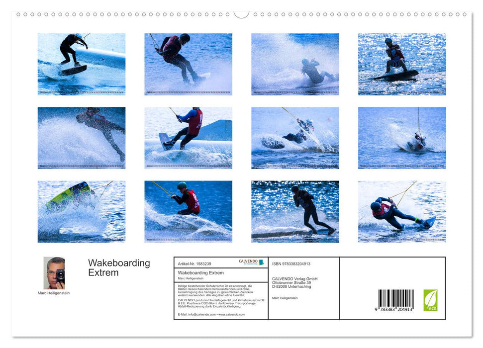 Wakeboarding Extreme (Calvendo Premium Calendrier mural 2024) 