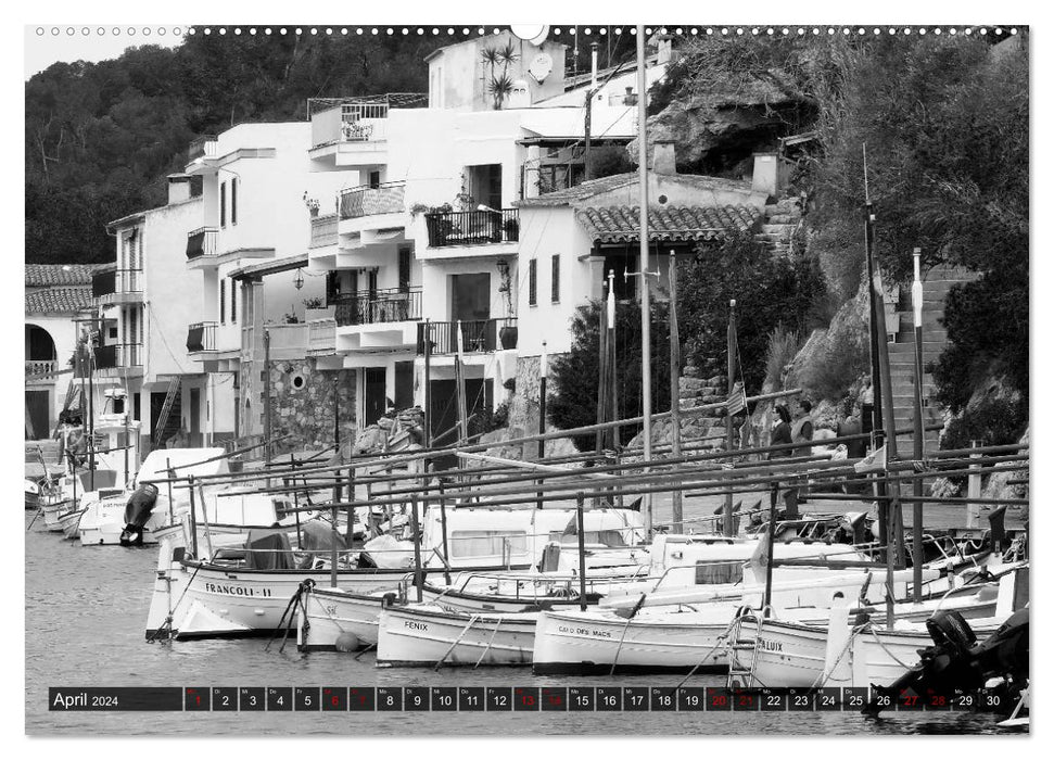 Mallorca monochrom (CALVENDO Premium Wandkalender 2024)