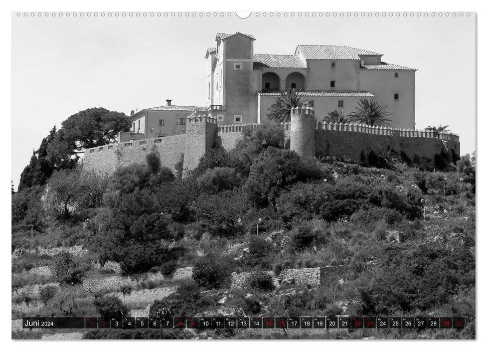 Mallorca monochrome (CALVENDO Premium Wall Calendar 2024) 
