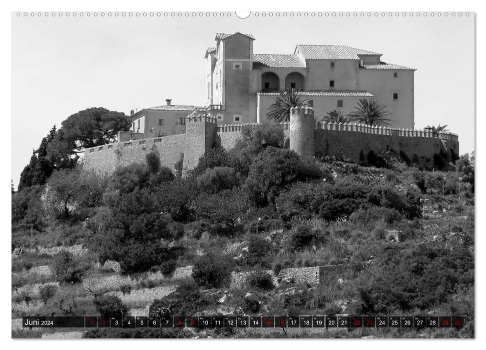 Mallorca monochrom (CALVENDO Premium Wandkalender 2024)