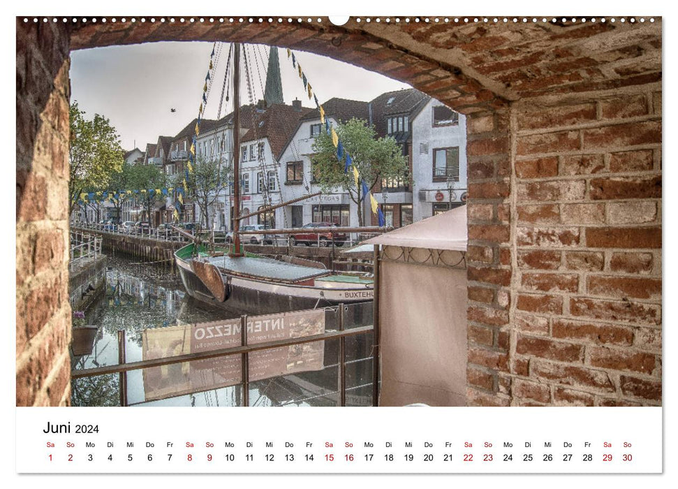 Buxtehude - Eine Perle in Niedersachsen (CALVENDO Premium Wandkalender 2024)