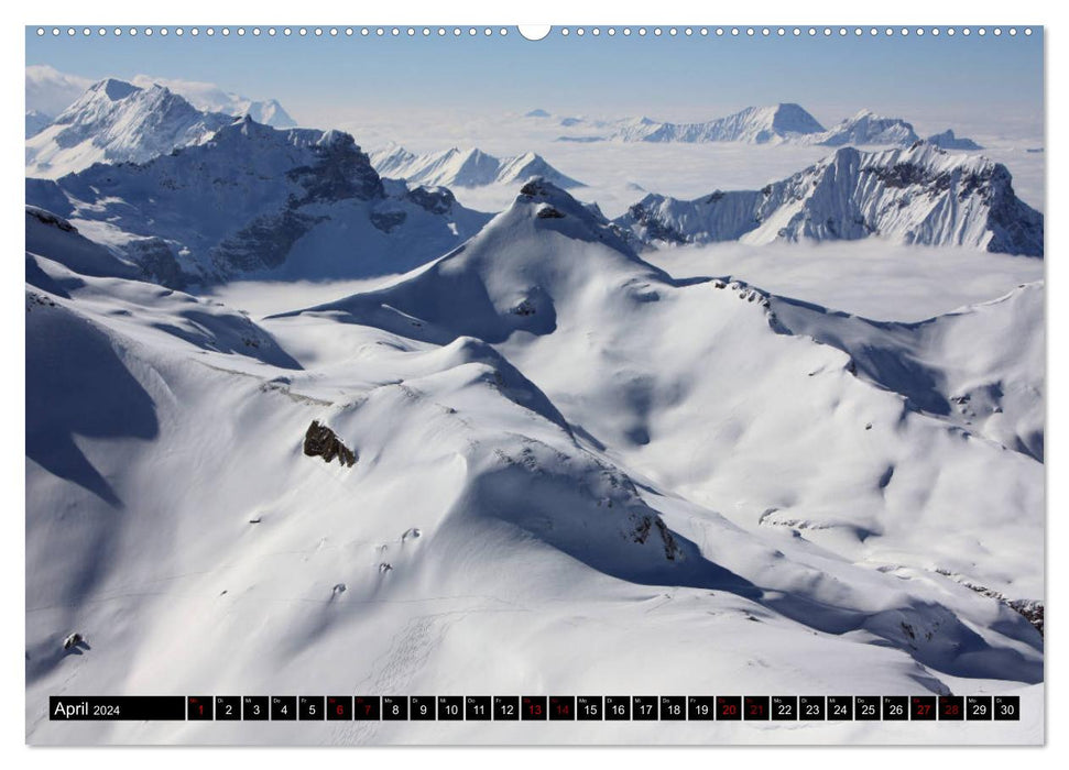 Magie des montagnes – photos de l’Oberland bernois (calendrier mural CALVENDO 2024) 