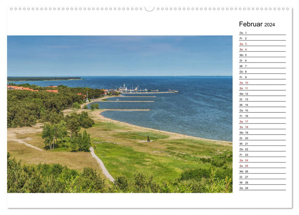 Nida – Perle sur la lagune de Courlande (Calvendo Premium Wall Calendar 2024) 