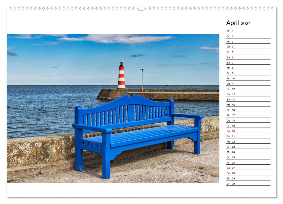 Nida – Perle sur la lagune de Courlande (Calvendo Premium Wall Calendar 2024) 