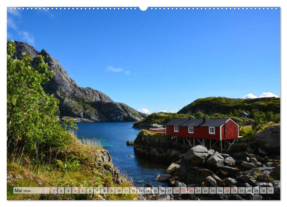 Lofoten - The spectacular archipelago in Norway (CALVENDO wall calendar 2024) 