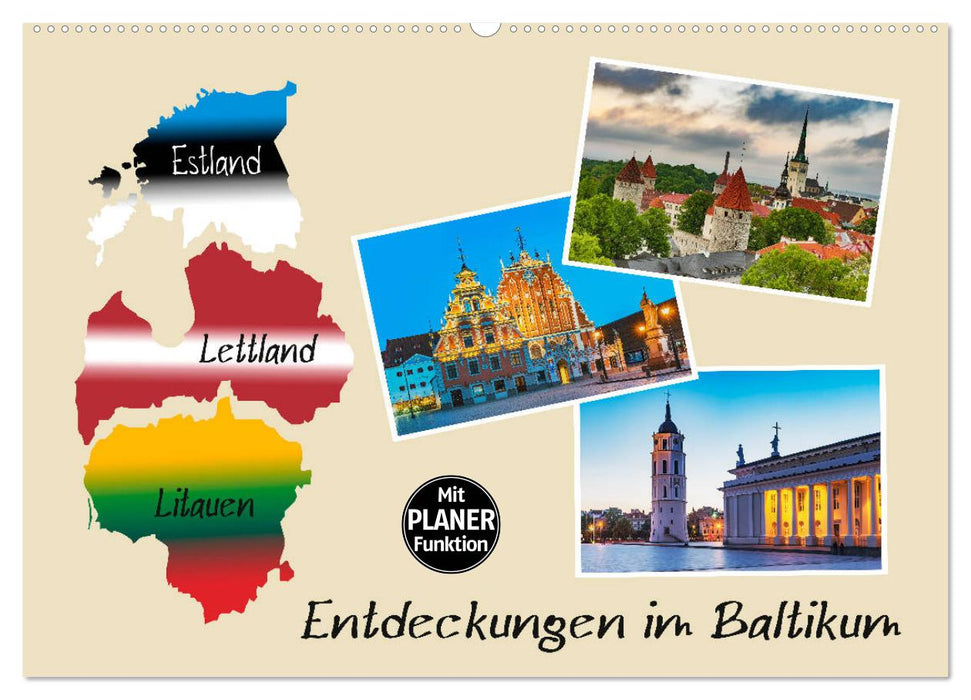 Discoveries in the Baltics (CALVENDO wall calendar 2024) 