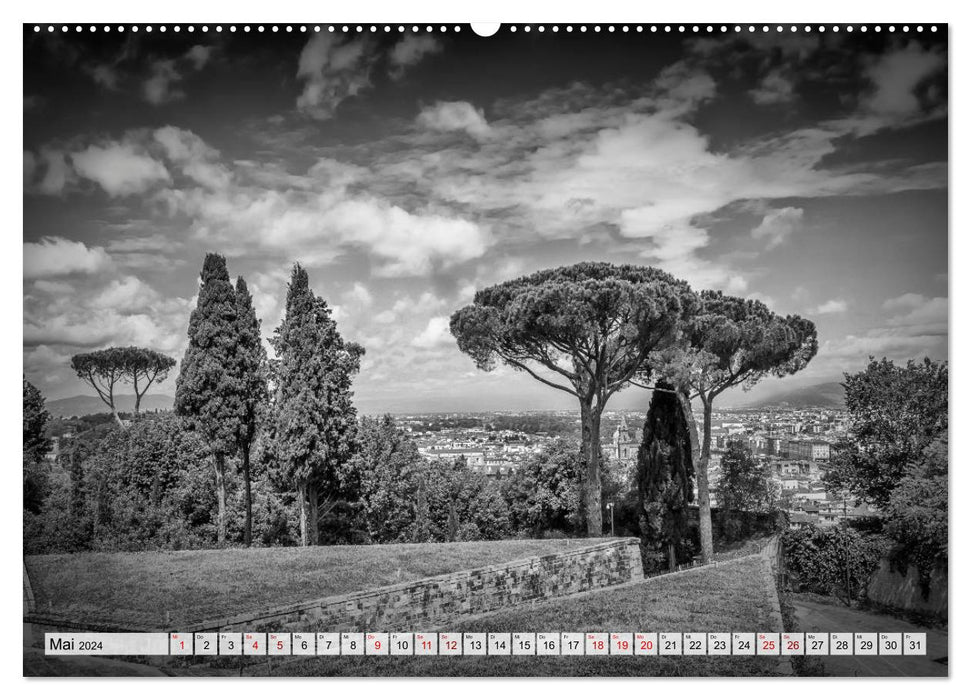 FLORENCE Impressions monochromes (Calvendo Premium Wall Calendar 2024) 