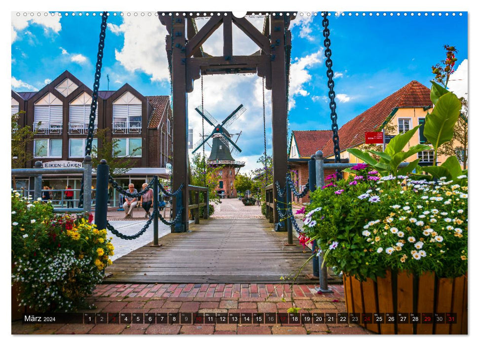 Papenburg - Venedig des Nordens (CALVENDO Wandkalender 2024)