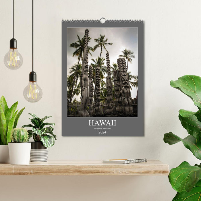 Hawaï - Rêve d'île dans le Pacifique (Calendrier mural CALVENDO 2024) 
